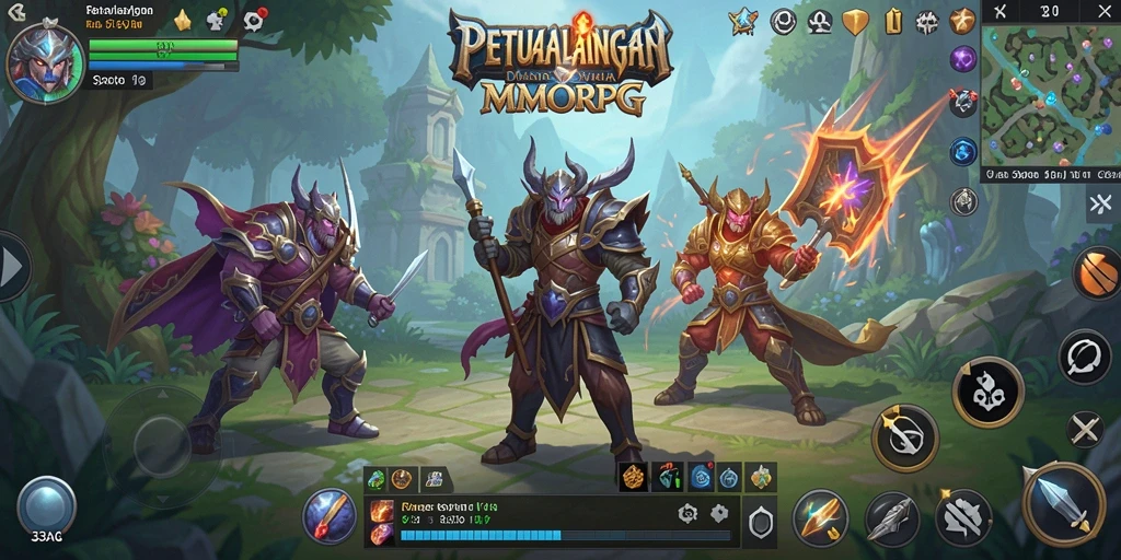 Tampilan gameplay menakjubkan dalam dunia MMORPG 33AG.