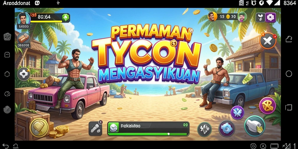 Tangkapan layar menunjukkan pemain membangun kota bisnis yang sukses.