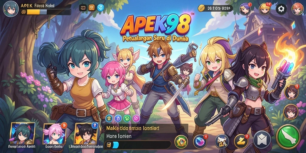 Tangkapan layar APEK88 menampilkan aksi seru dalam dunia Anime.