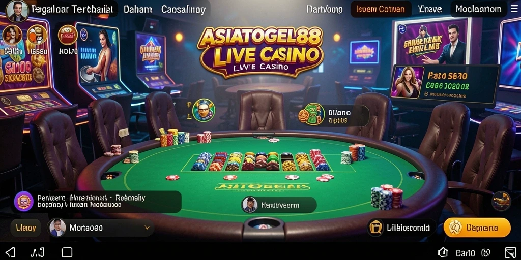 Gameplay Live Casino ASIATOGEL88 yang menakjubkan dan interaktif.