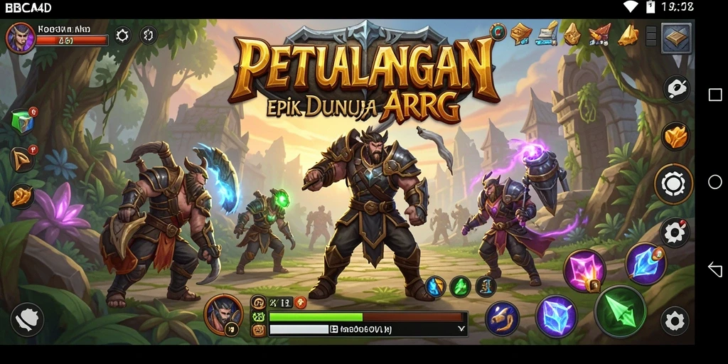 Tampilan gameplay epik BBCA4D dengan pertempuran mendebarkan.