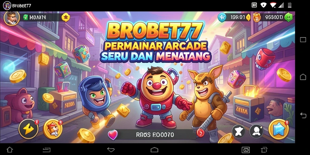 Tangkapan layar BROBET77 menampilkan aksi gameplay Arcade yang mendebarkan.