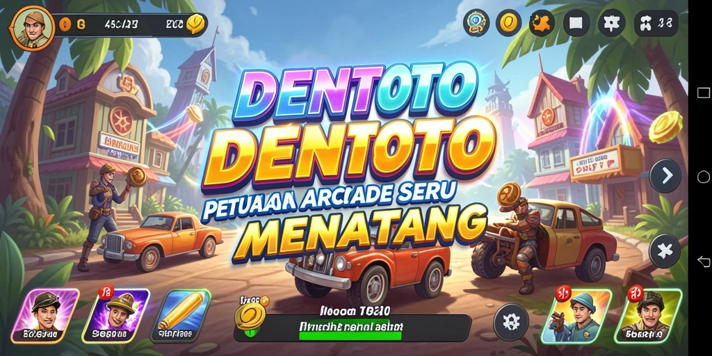 Screenshot DENTOTO yang menampilkan gameplay seru dan menantang.