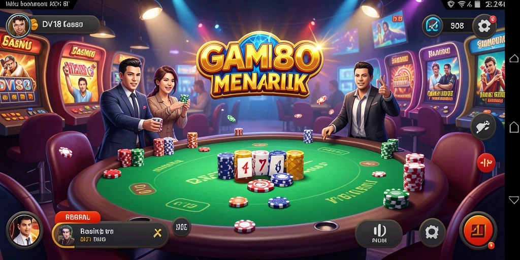 Tampilan gameplay menarik dan seru dari DV188 di kasino.