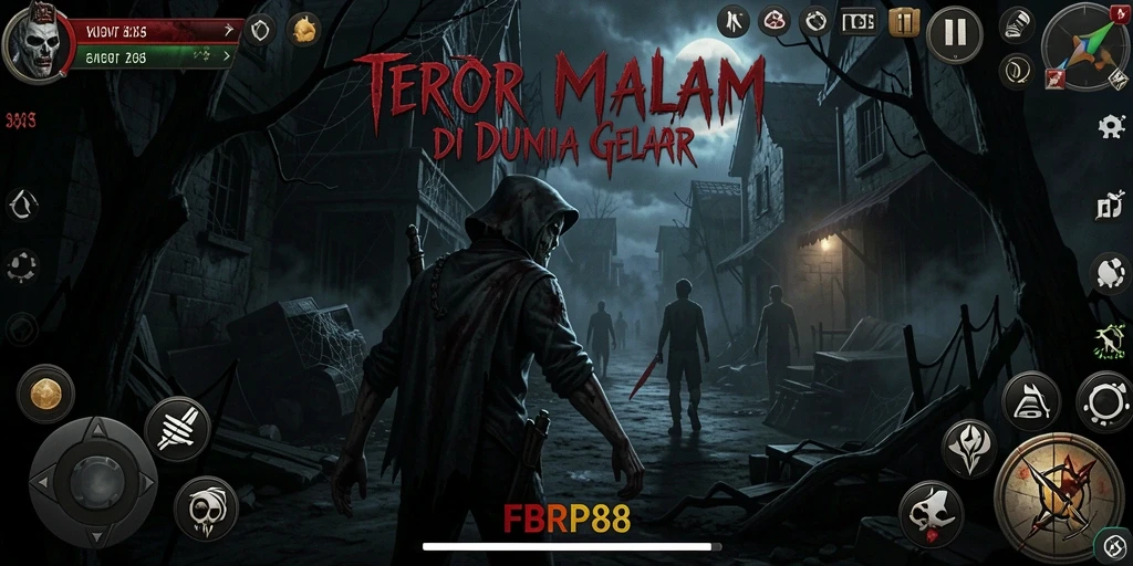 Tampilan gameplay FBRP88 yang seram dan mendebarkan.