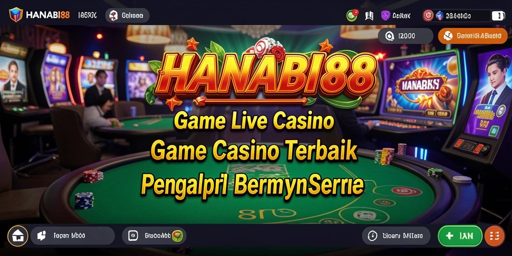 Tampilan menarik dari gameplay Live Casino HANABI88.