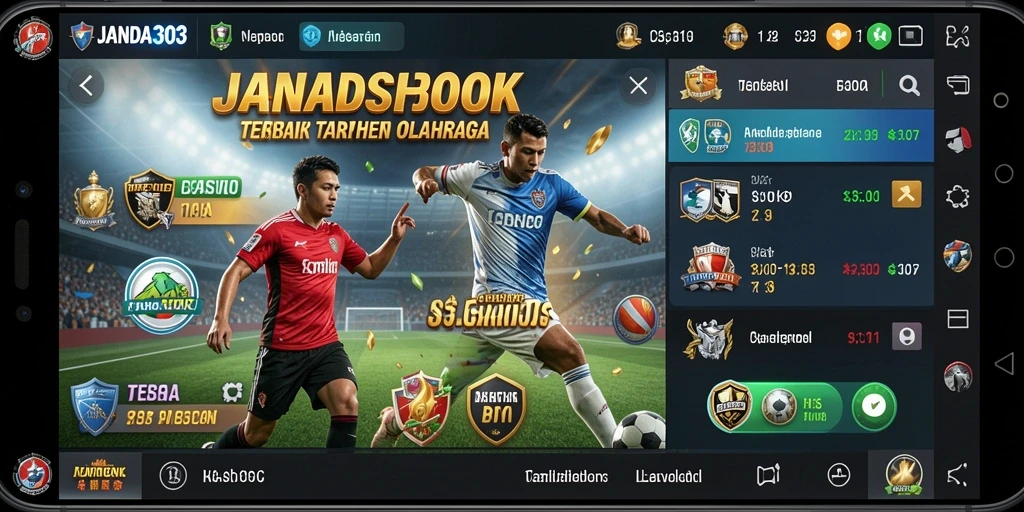 Tampilan gameplay Sportsbook JANDA303 yang menarik dan interaktif.
