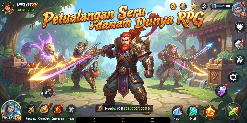 Tampilan menarik dari gameplay RPG JPSLOT88 yang seru.