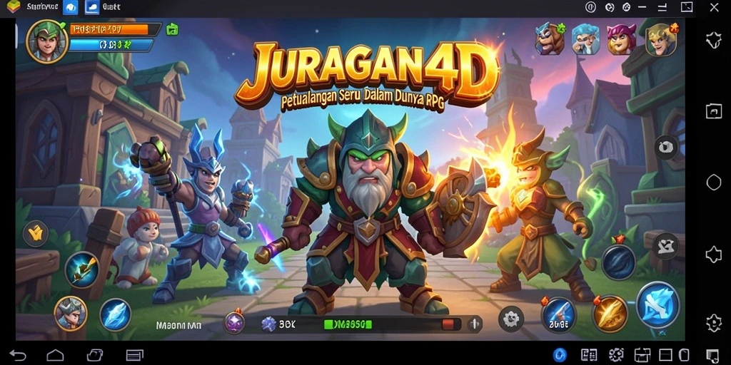 Tampilan menakjubkan dari gameplay seru di JURAGAN4D.