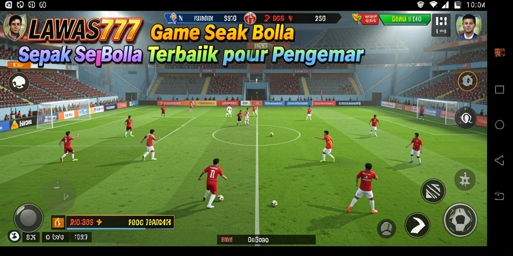 Tangkapan layar utama LAWAS777 menampilkan momen seru dalam pertandingan sepak bola.