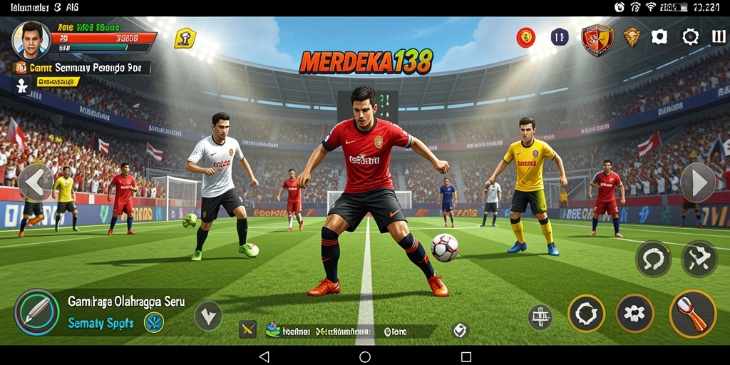 Screenshot gameplay <strong>MERDEKA138</strong> menampilkan momen pertandingan yang mendebarkan.