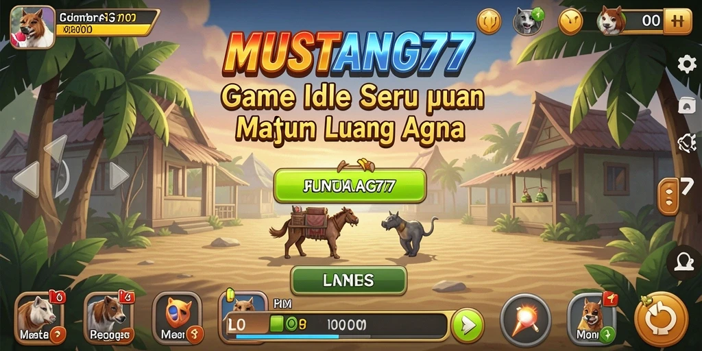 Screenshot gameplay MUSTANG77 menampilkan elemen Idle yang menarik.