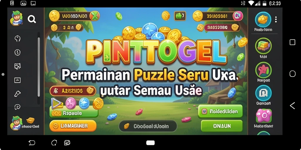 Tampilan gameplay PINTUTOGEL dengan teka-teki menarik.