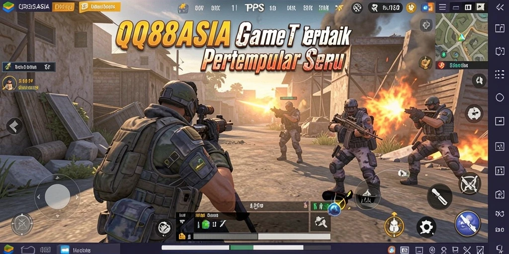Tampilan seru gameplay TPS di QQ88ASIA dengan aksi pertempuran intens.
