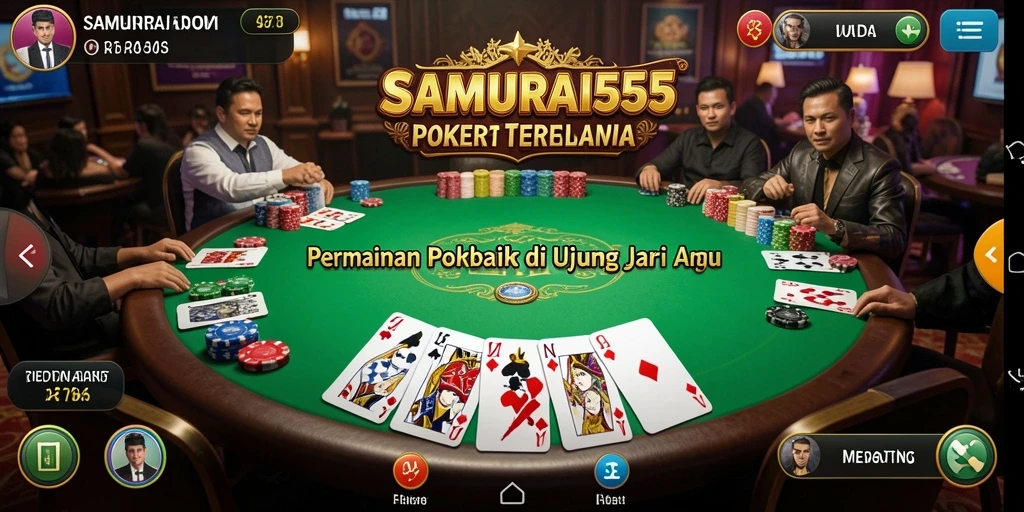 Tampilan gameplay menarik dalam <strong>SAMURAI555</strong>, sempurna untuk pecinta poker.