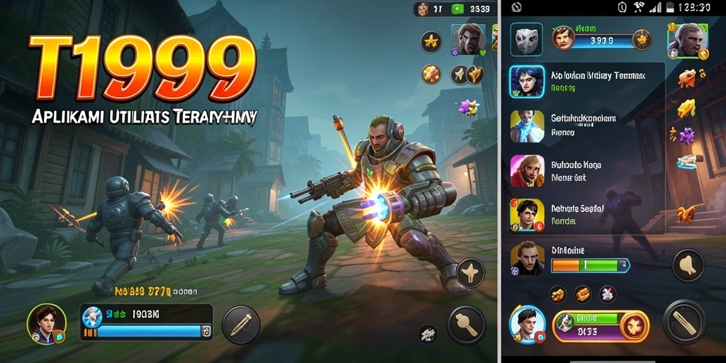 Screenshot T9999 menampilkan antarmuka aplikasi Utility yang ramah pengguna.