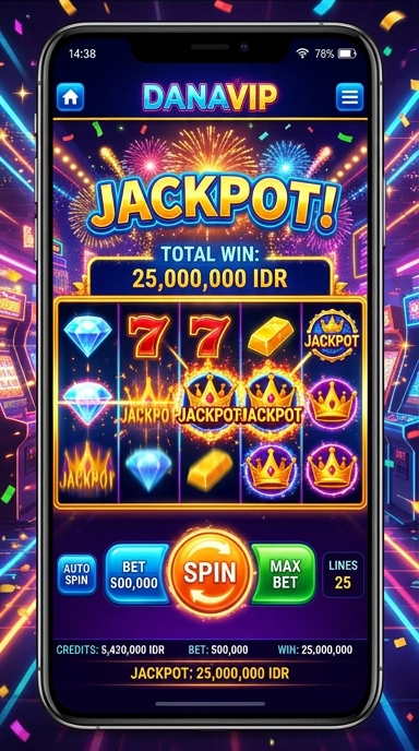 Screenshot proses pengunduhan aplikasi di danavip yang sederhana.